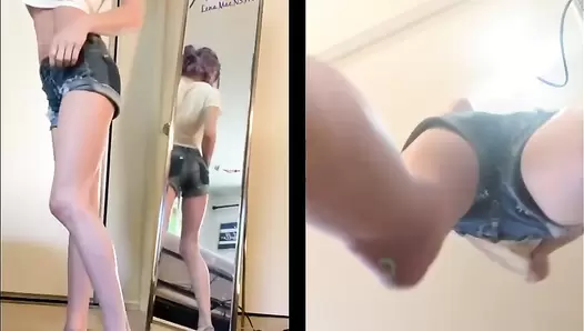 Mysluttyeviltwin - PantyPooping Mirror Masturbation