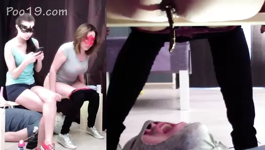 MilanaSmelly - 2 ladies fed me small portions of diarrhea