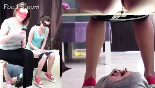 MilanaSmelly - 2 ladies fed me small portions of diarrhea