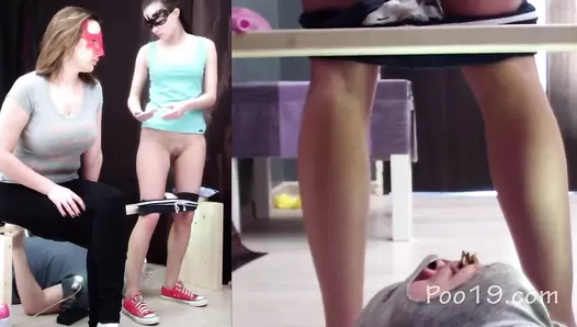 MilanaSmelly - 2 ladies fed me small portions of diarrhea