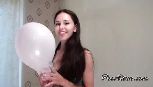 PooAlina - Alina pooping on a balloon