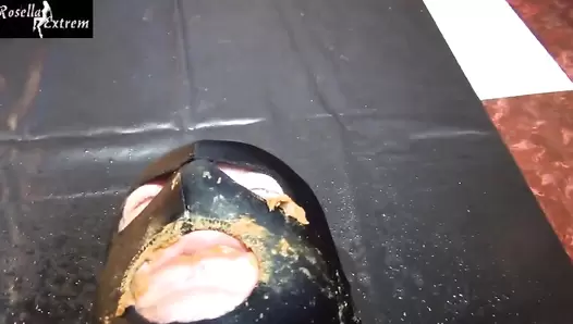 RosellaExtrem - Slave mouth filled with shit and piss!