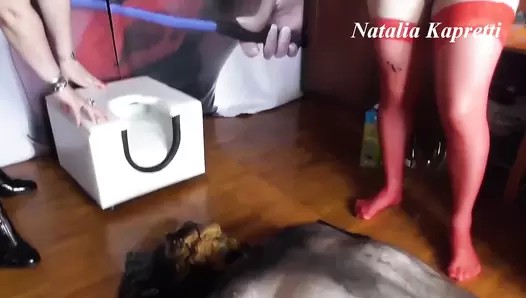 Natalia Kapretti - Triple shit, for pathetic shit eater, our toilet