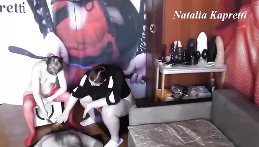 Natalia Kapretti - Triple shit, for pathetic shit eater, our toilet