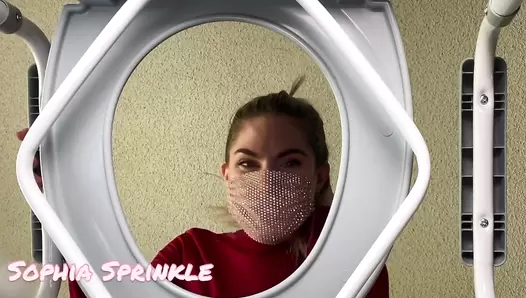 Sophia_Sprinkle - Toilet POV, Slave Self-Feed + JOI!
