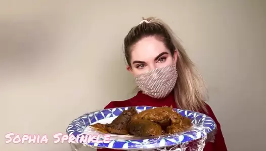 Sophia_Sprinkle - Toilet POV, Slave Self-Feed + JOI!