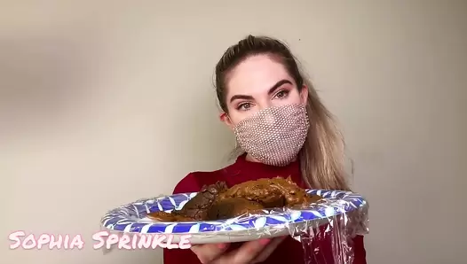 Sophia_Sprinkle - Toilet POV, Slave Self-Feed + JOI!