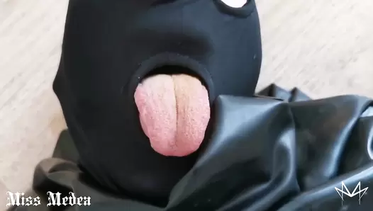 Miss Medea Mortelle - Full Toilet Training in a Latex Bag