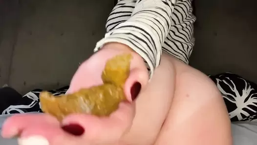 Foxness - Poop Play COMBINED with Panty Poop Play!