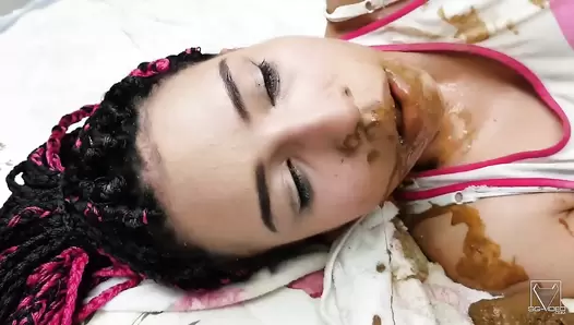 Scat Real Swallow And Deep Ass Licking By Top Girls Cristiane Janssen And Mila Grace