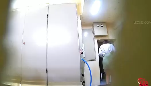 FF-613 03 This is smell hell! Toilet is out of order! Girls using manure bucket and poop diarrhea