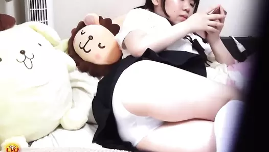 EE-181 02 Schoolgirl Tracking Hidden Camera Unsuji Poop Leaking Dirty Pants Scat Defecation