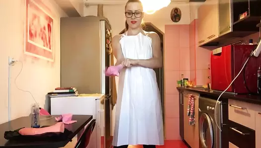 Ella Gilbert EllaGilbert - Rubber Gloves PVC Apron