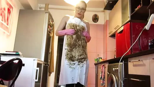 Ella Gilbert EllaGilbert - Rubber Gloves PVC Apron