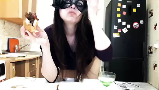 Scat Hot Dog Swallow By Top Scat Girl Lina