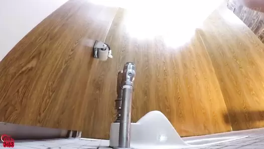 FF-599 05 Hidden camera: beautiful women pooping naked after taking a bath