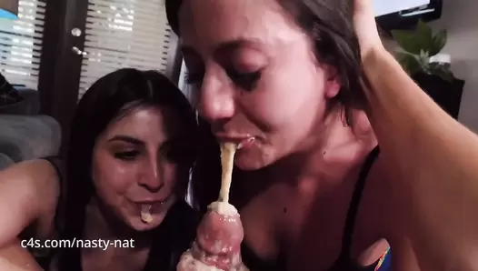 Kaitlyn Katsaros & Natalie Brooks aka Nasty Nat - The Filthiest Puke BJ