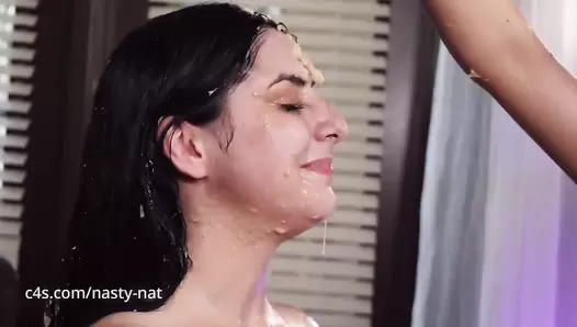 Kaitlyn Katsaros & Natalie Brooks aka Nasty Nat - The Filthiest Puke BJ