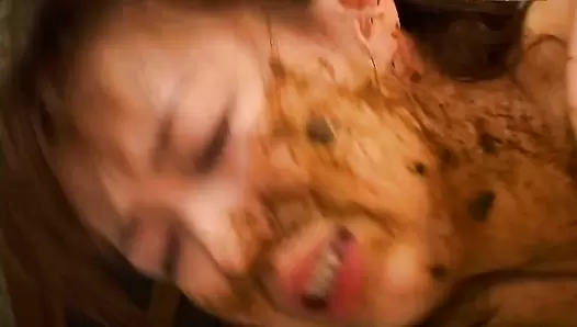 UNKW-035 03 Extreme, uncensored scat sex with cute Japanese girl getting fucked in her own shit