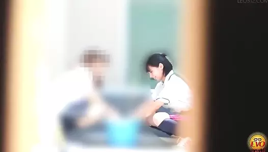 EE-608 05 School girls farts and diarrhea stool inside the panties