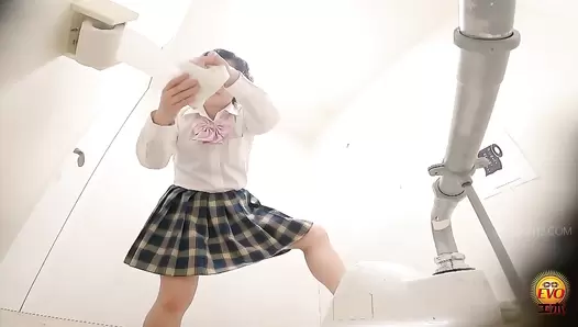 EE-608 03 School girls farts and diarrhea stool inside the panties