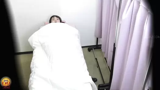 EE-663 02 Hidden camera: schoolgirls with abdominal pain pooping on toilet next to the infirmary