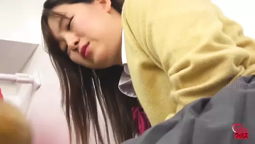 FF-594 02 Schoolgirls bullying schoolgirls with an enema. Abominating poop leakage!