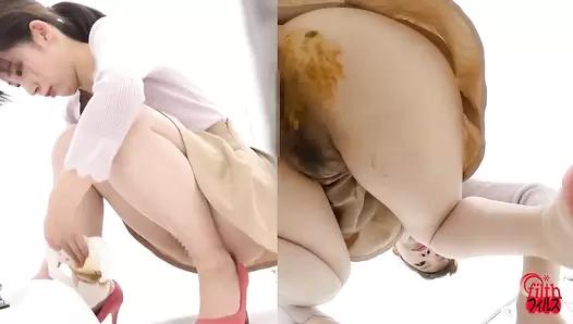 FF-535 01 Hidden camera: shameful pantypooping in public places