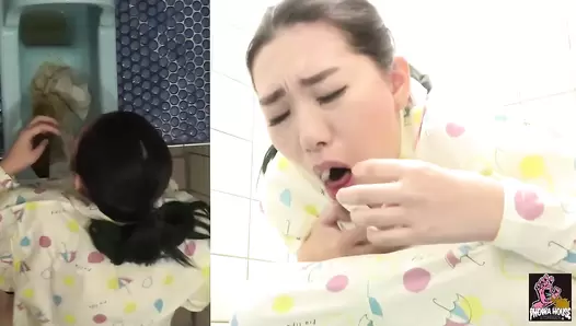 PGFD-059 04 Stomach virus infection! Hidden camera at hospital’s toilet: diarrhea and vomiting. VOL. 2