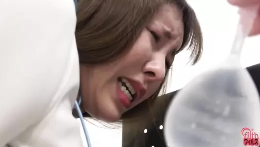 FF-592 04 Mischievous female nampa master tricking Japanese girls into nasty enema flick. VOL. 2