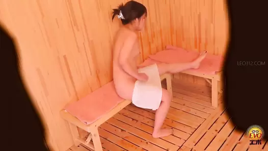 EE-650 03 Sauna hidden shooting: naked and sweaty girls with farts and explosive diarrhea