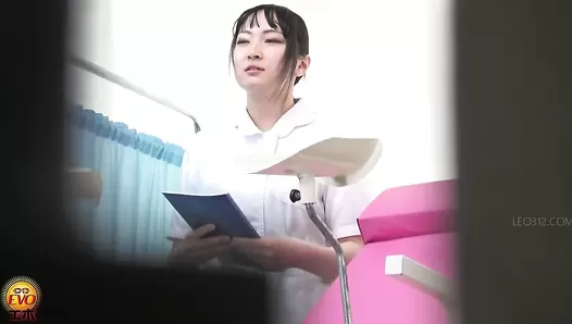 EE-781 02 Apprentice nurse trained with enema to understand the feeling of patients