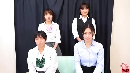 FF-586 04 Fart count competition between schoolgirl and an office lady went dirty after them trying too hard. VOL. 4