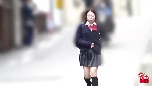 FF-589 06 Abdominal pain! Female students dash to the toilet and feces leaking inside panties