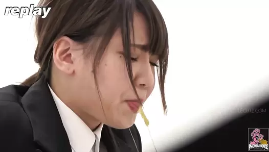 PGFD-088 06 Hidden camera: sales office lady car sickness and vomiting agony. VOL. 2