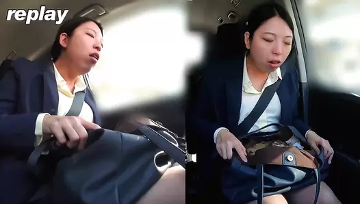 PGFD-088 06 Hidden camera: sales office lady car sickness and vomiting agony. VOL. 2