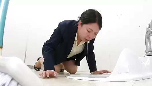 PGFD-088 06 Hidden camera: sales office lady car sickness and vomiting agony. VOL. 2