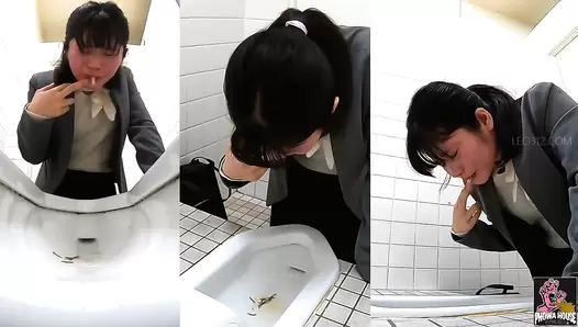 PGFD-088 05 Hidden camera: sales office lady car sickness and vomiting agony. VOL. 2