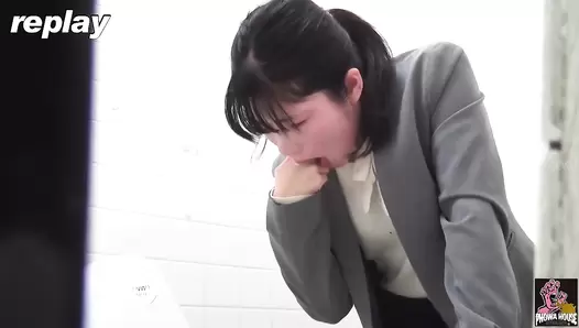 PGFD-088 05 Hidden camera: sales office lady car sickness and vomiting agony. VOL. 2