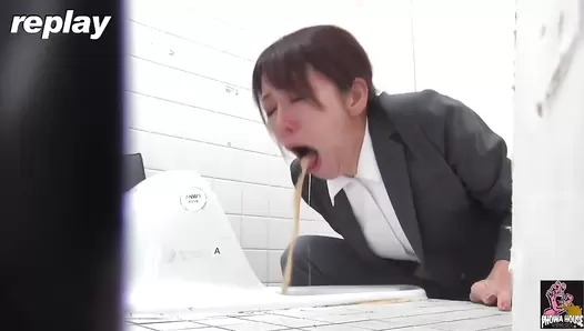 PGFD-088 04 Hidden camera: sales office lady car sickness and vomiting agony. VOL. 2