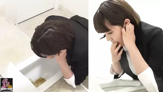 PGFD-088 03 Hidden camera: sales office lady car sickness and vomiting agony. VOL. 2