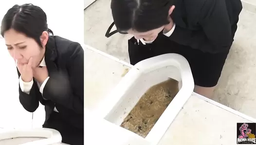PGFD-088 01 Hidden camera: sales office lady car sickness and vomiting agony. VOL. 2