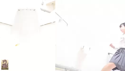 SR077 03 6 viewing angles of beautiful japanese schoolgirls farting and pooping on toilet. VOL. 2