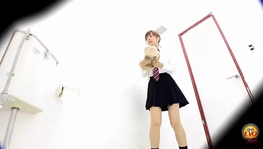 EE-444 06 Obscene scenes of schoolgirls pooping with wide opened legs. VOL. 3