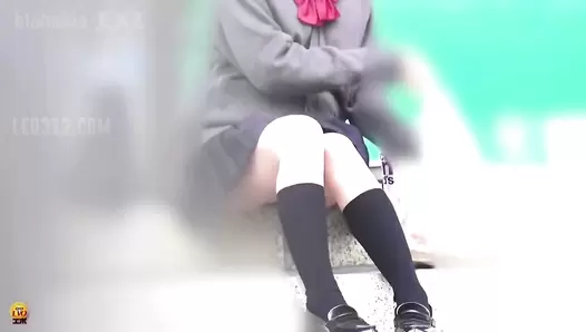 EE-162 03 Obscene defecation. Pooping with naked lower body