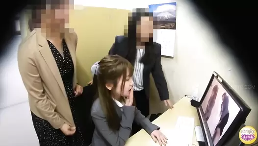 SL-511 05 Toilet disclosure scenes: bullying of rookie office ladies after they poop on western style toilet. VOL. 2