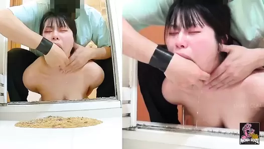 PGFD-083 05 Chasing drunk girls. Intense hand gagging till explosive vomit