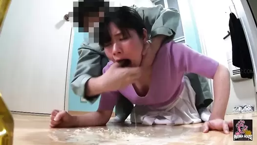 PGFD-083 05 Chasing drunk girls. Intense hand gagging till explosive vomit