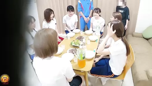 EE-600 03 Hidden video footage inside the club activities training camp. Group food poisoning pandemic and diarrhea sprays