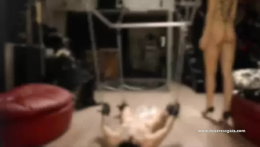 MistressGaia - Suspended Shit - Gaia scat porn